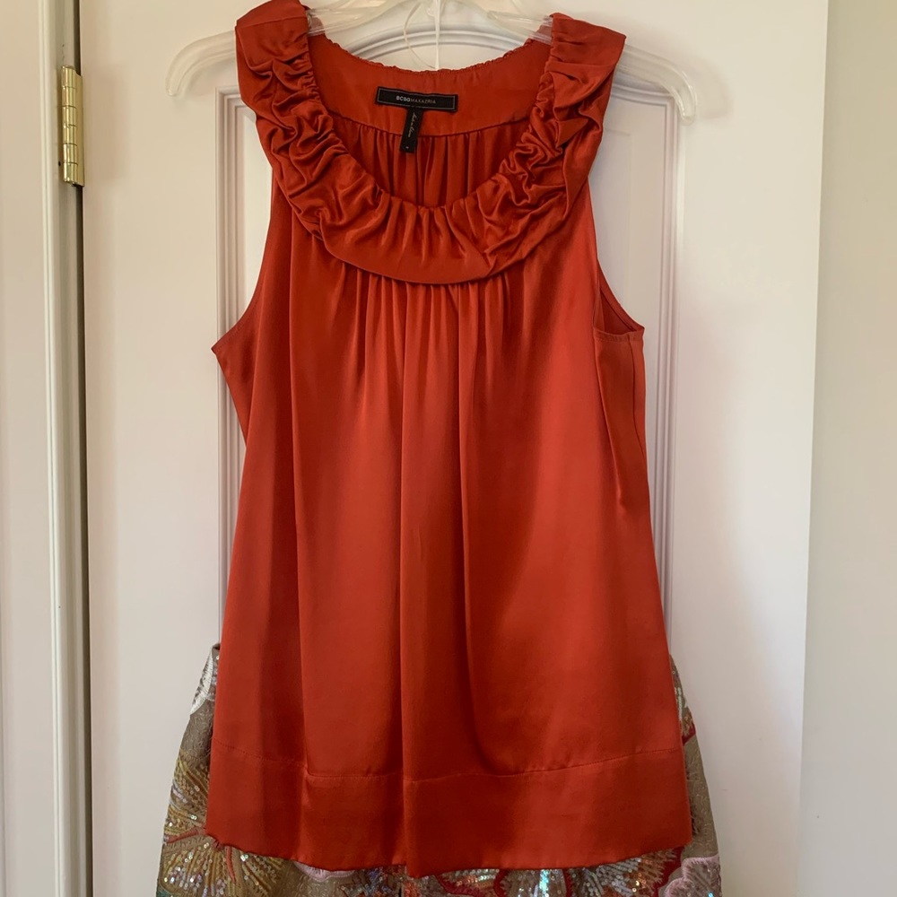 BCBG silk top